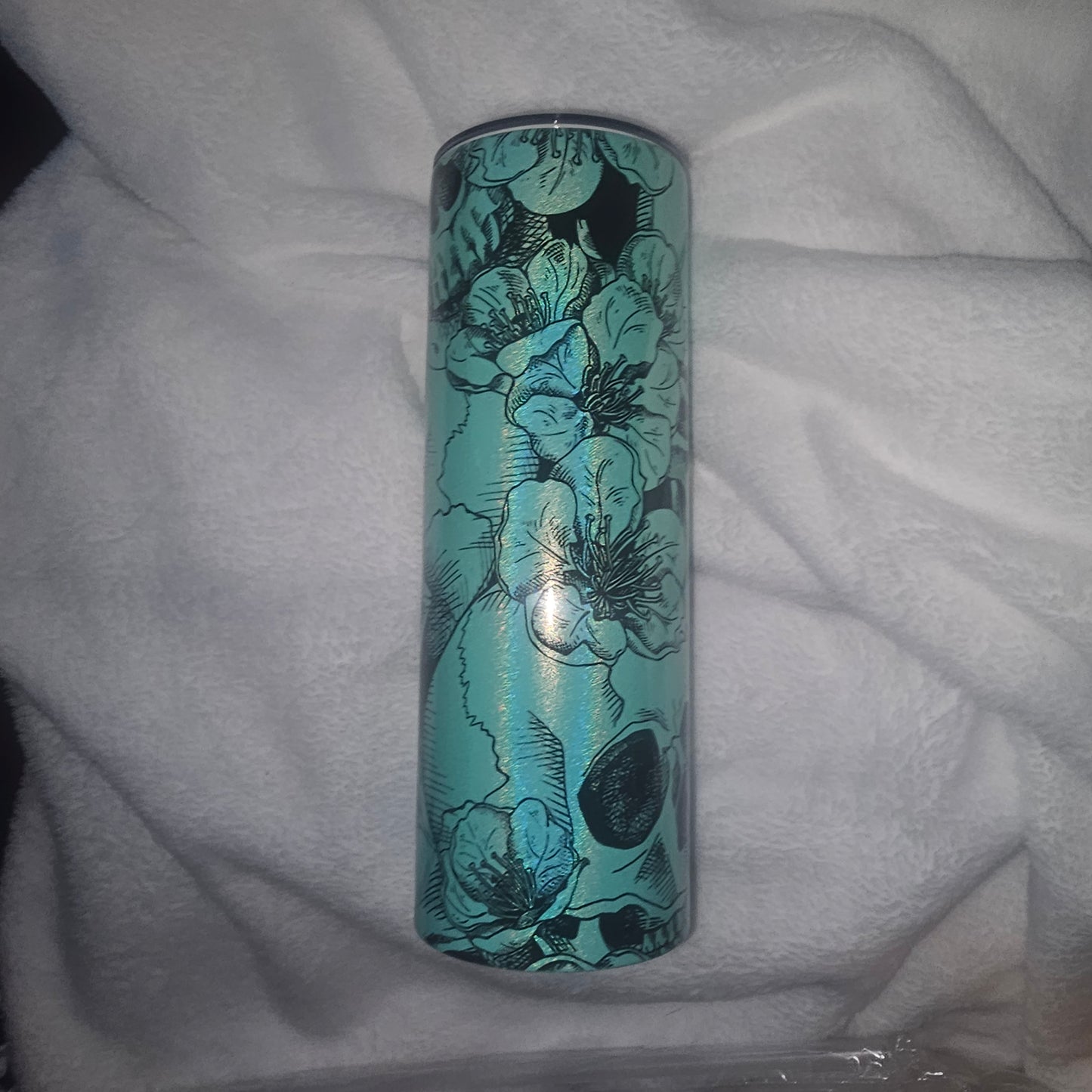 Holographic Skulls Tumbler