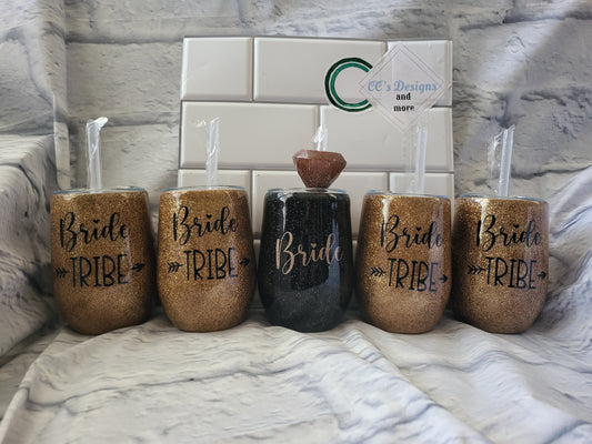 Customized Wine Glass Epoxy Tumbler *PLEASE READ NOTES BEFORE PURCHASING