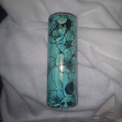 Holographic Skulls Tumbler