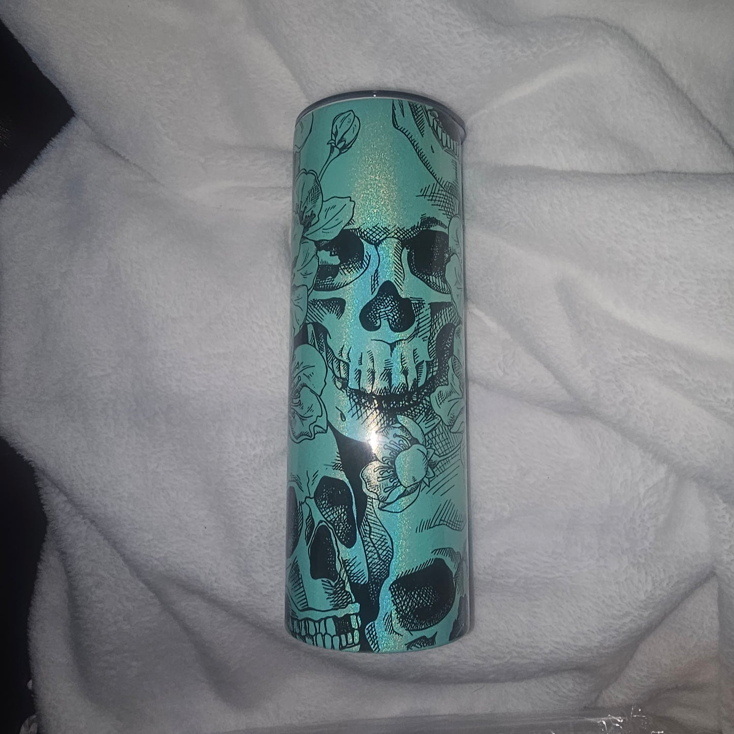 Holographic Skulls Tumbler
